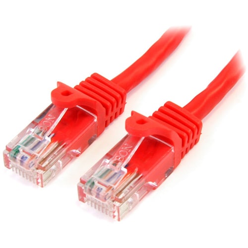 Câble patch UTP Cat5e anti-accroc StarTech.com rouge de 3 m
