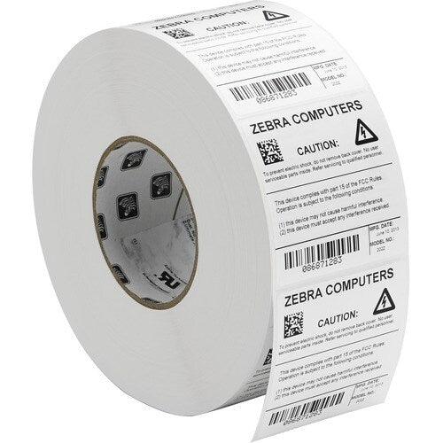 Zebra Label Polyester 3 x 1in Thermal Transfer Zebra Z-Ultimate 4000T High-Tack