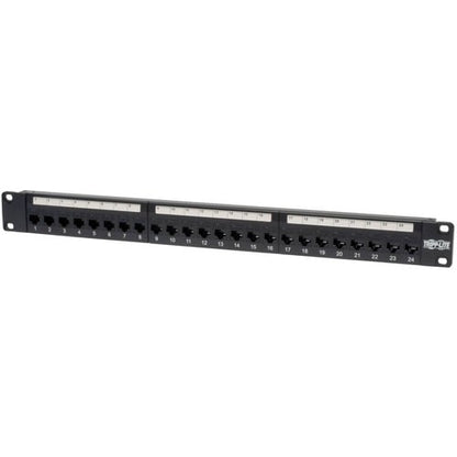 Tripp Lite 24-Port Cat5e Cat5 Feedthrough Patch Panel Rackmount 1URM RJ45 Ethern