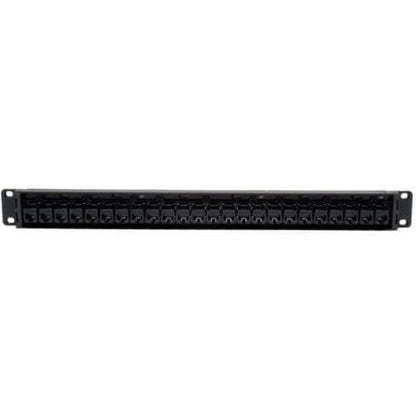 Tripp Lite 24-Port Cat5e Cat5 Feedthrough Patch Panel Rackmount 1URM RJ45 Ethern