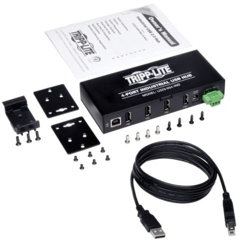 Tripp Lite 24-Port Cat5e Cat5 Feedthrough Patch Panel Rackmount 1URM RJ45 Ethern