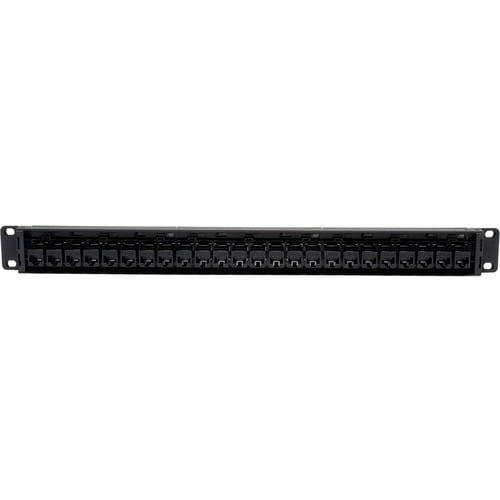 Tripp Lite 24-Port Cat5e Cat5 Feedthrough Patch Panel Rackmount 1URM RJ45 Ethern