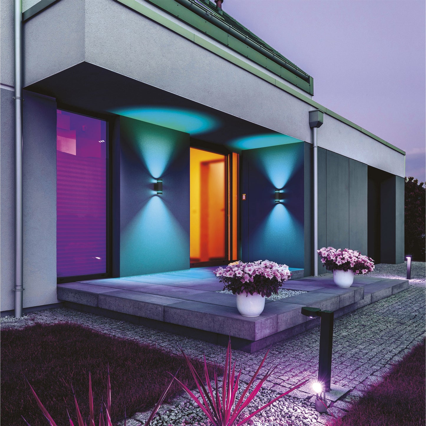 Atomi Smart Wi-Fi Rotundus Outdoor Wall Sconces -2-pack (AT1680)