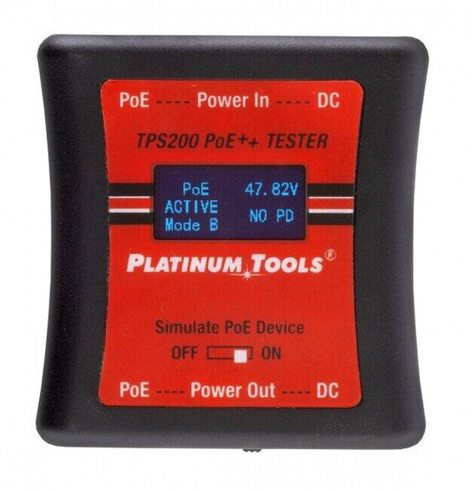 Comprobador PoE++ de Platinum Tools. Carcasa tipo almeja (PLA-TPS200C)