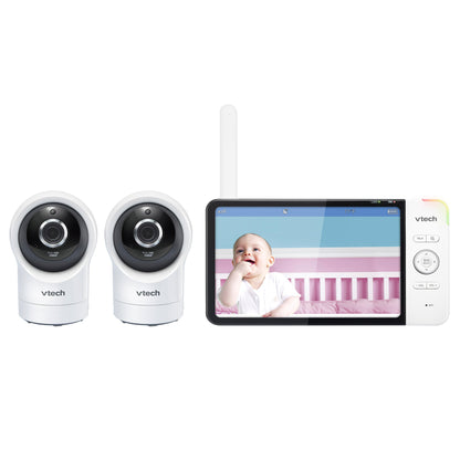 VTech 2 Camera WiFi Monitor with 7” Display and 360° Pan & Tilt HD Camera (RM7764-2HD)