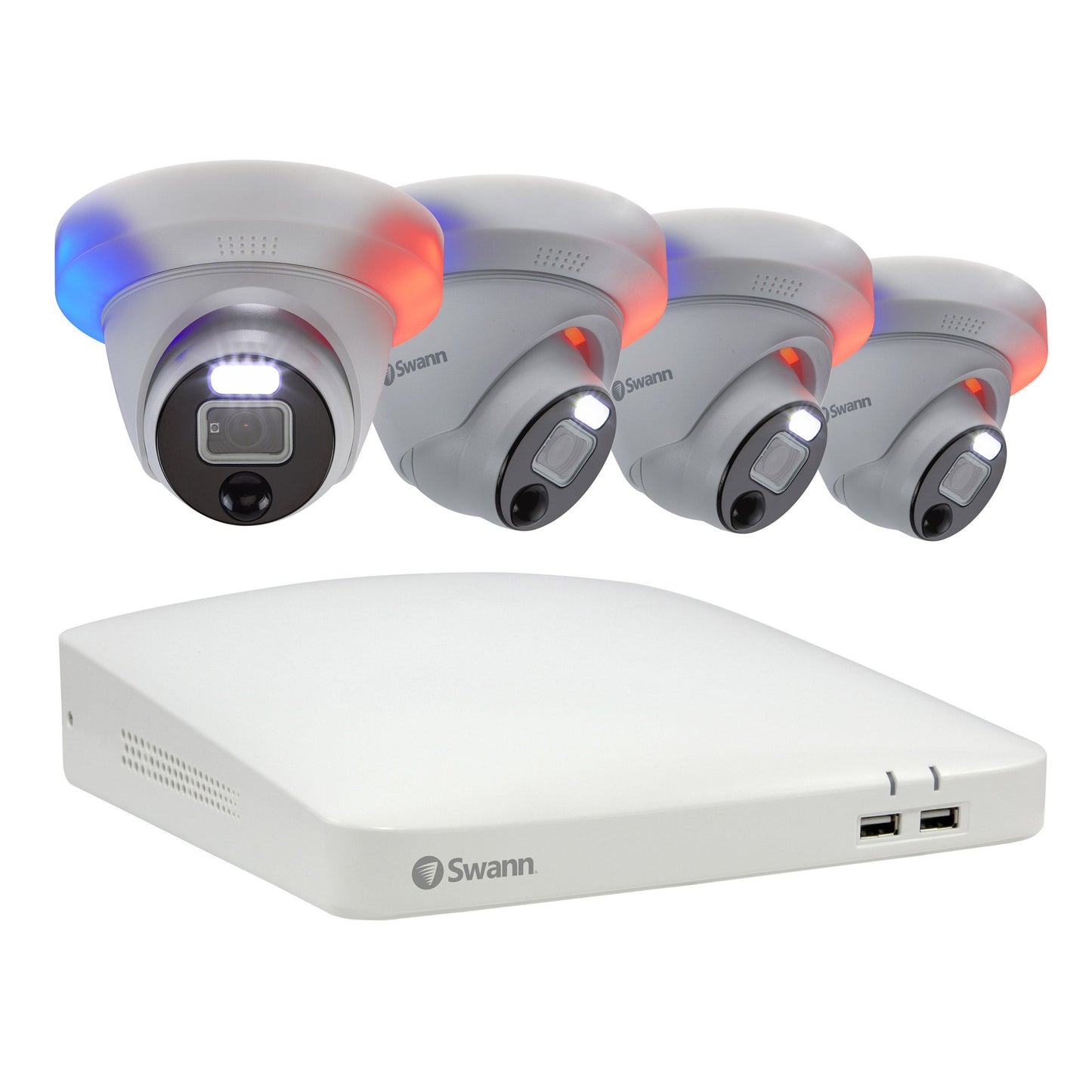 Swann 8-Channel 4K UHD DVR Security System with 2TB HDD and 4 4K Enforcer Domes (SWDVK-85680W4DE-CA)
