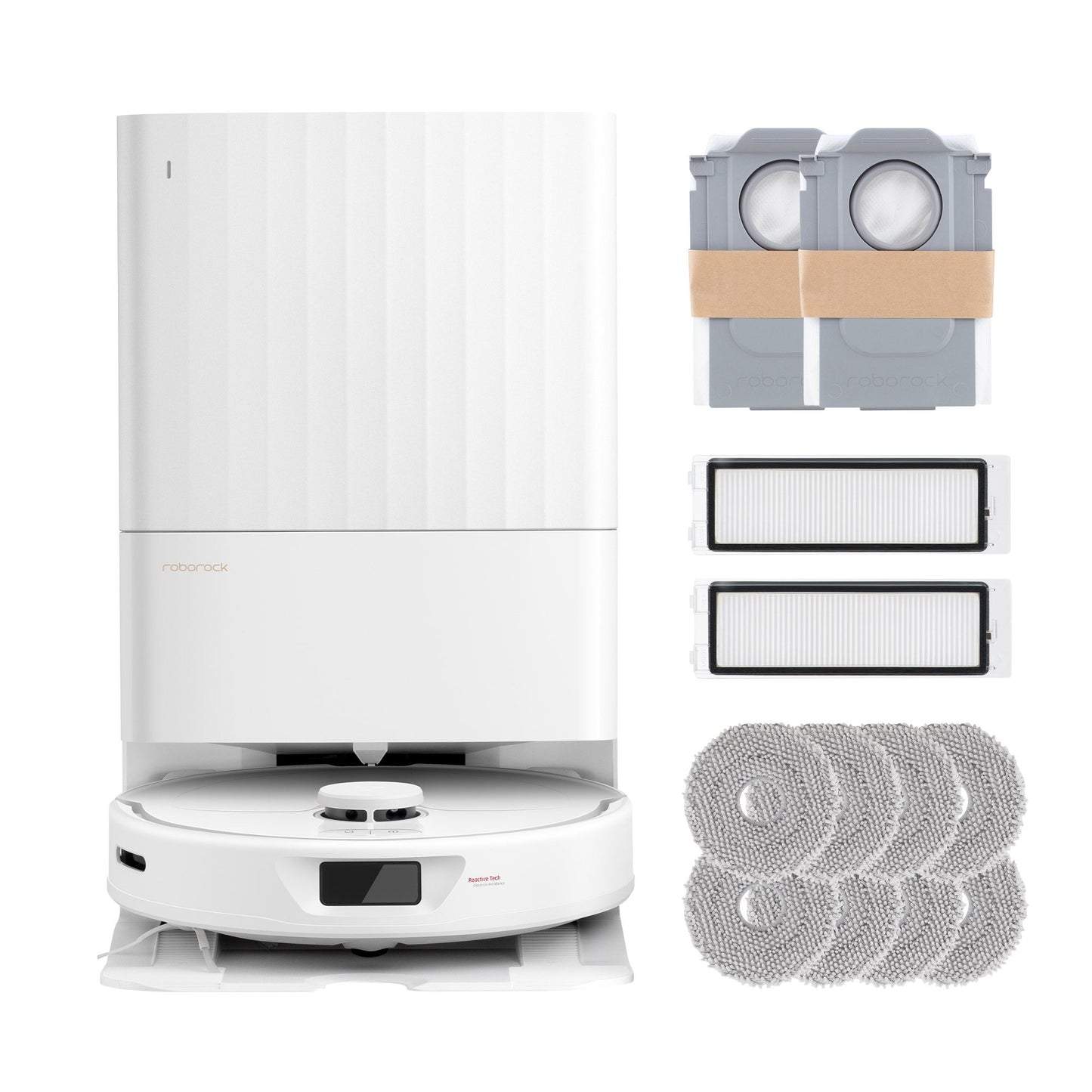Robot aspirador y friegasuelos Roborock QX Revo con base multifuncional (Roborock QX Revo)
