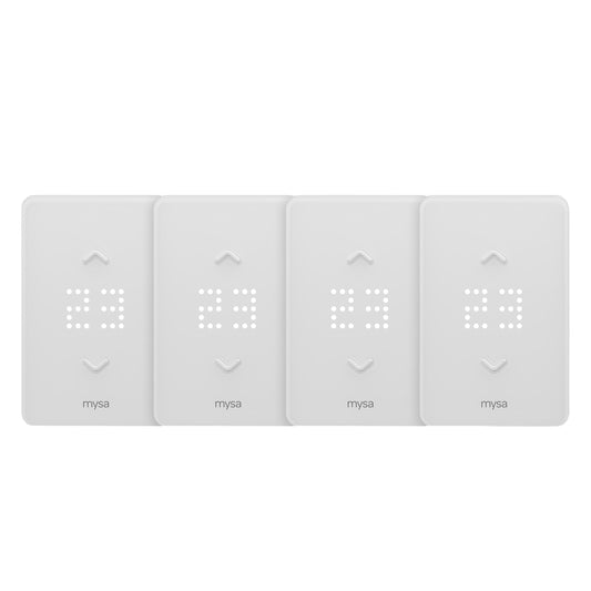 Mysa Smart Thermostat LITE for Electric Baseboard Heaters - 4 Pack (BBL.2.0.01.NA-US-VP4)