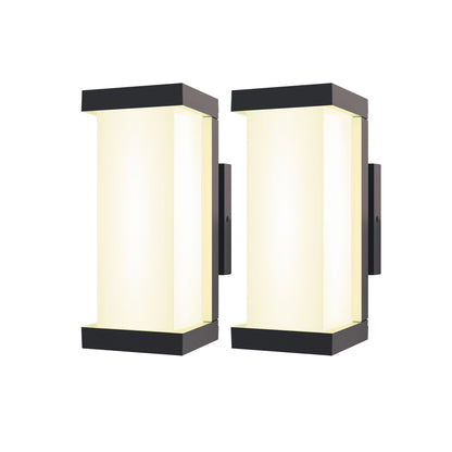 Atomi Smart Wi-Fi Quadrata Outdoor Wall Sconces (2-pack) (AT1856 CA)