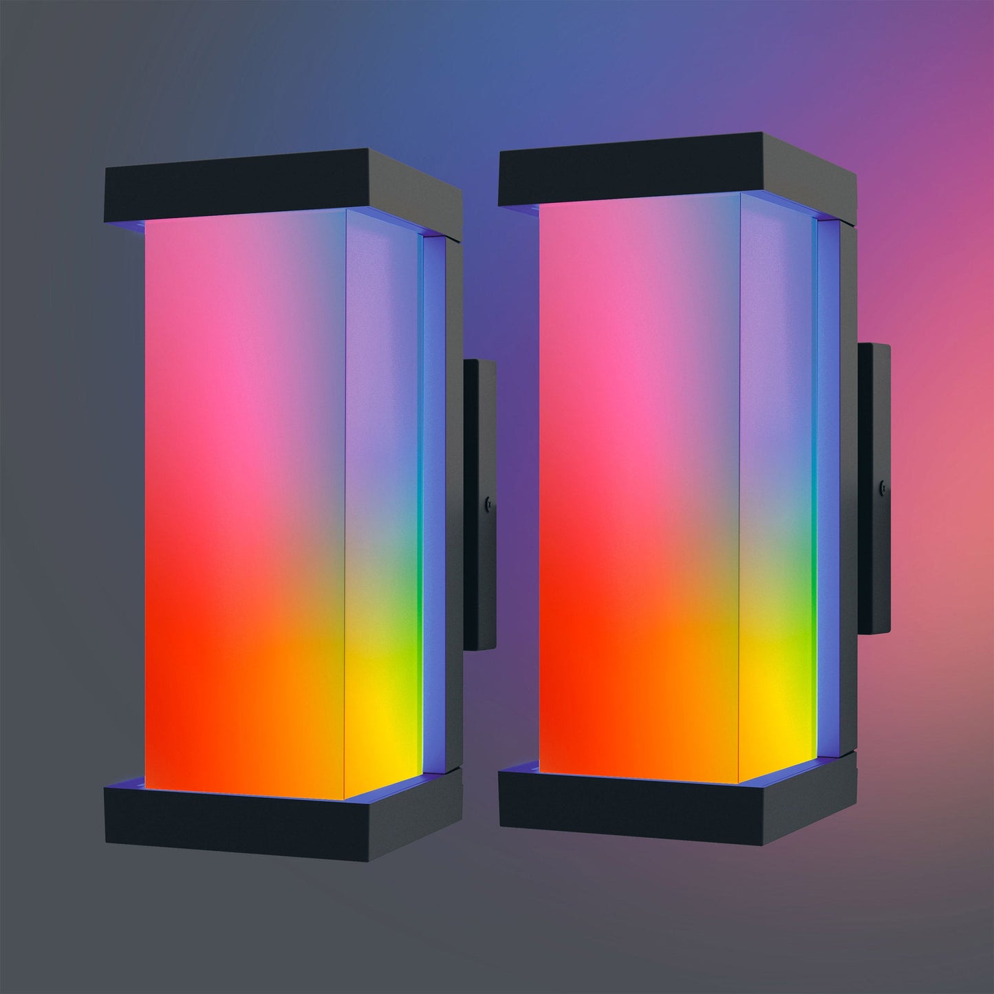 Atomi Smart Wi-Fi Quadrata Outdoor Wall Sconces (2-pack) (AT1856 CA)