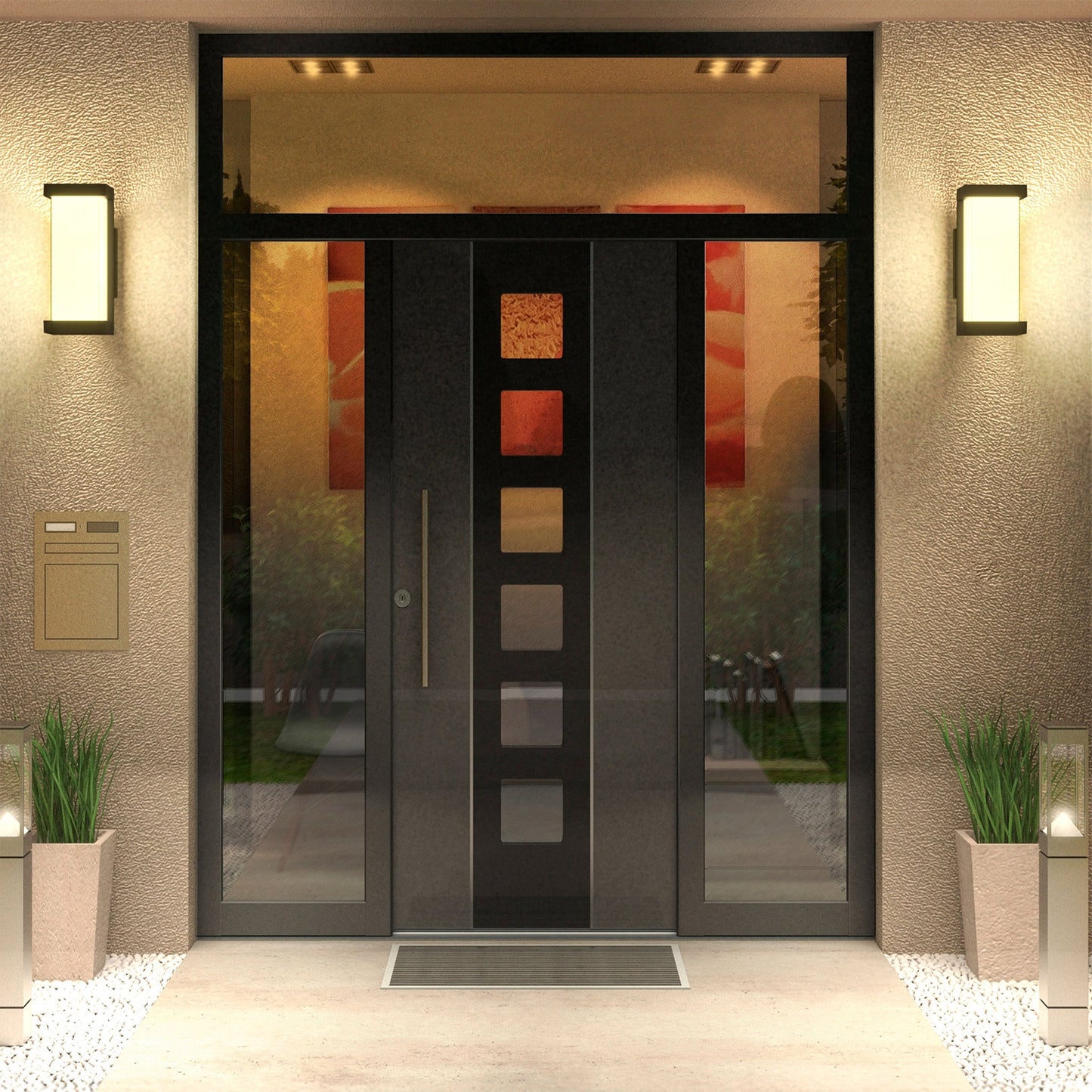 Atomi Smart Wi-Fi Quadrata Outdoor Wall Sconces (2-pack) (AT1856 CA)
