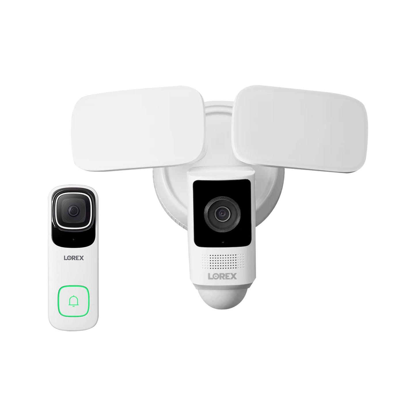 Sonnette vidéo filaire Lorex 4K avec caméra Wi-Fi 2K et projecteur (B862AJD-KA-T)