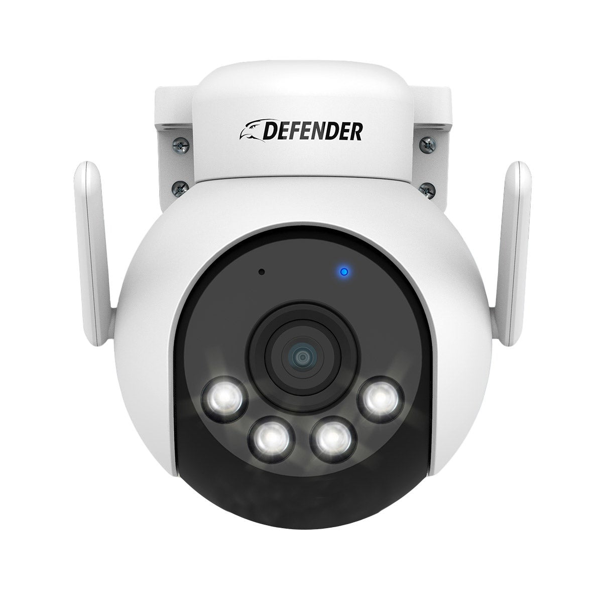 Defender AI POWERED 4K Everwatch PTZ 360 Degree Wi-Fi Outdoor Plug-in Power Security Camera, 2-pack (IP4KACB2PTZ)