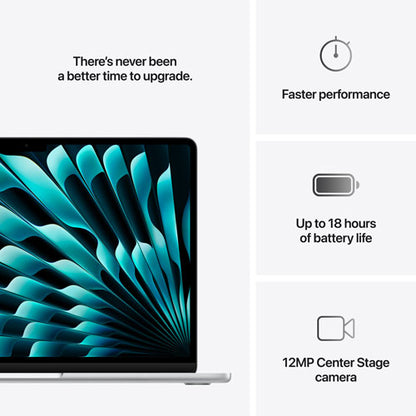 Apple 2025 MacBook Air ,FR MBA 13IN M4 CHIP 10C CPU 8-CORE GPU 16GB 256GB SSD SILVER