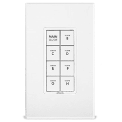 Insteon Dual Band Keypad Dimmer 8 Button White (2334-222)