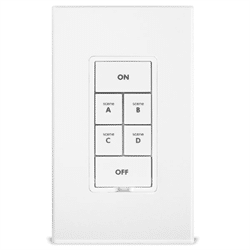 Insteon Dual Band 6 Button Keypad with On Off Switch White (2487S)