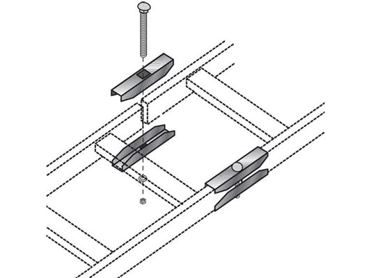 Black Box Corp Ladder Rack Butt Splice Kit Rm657