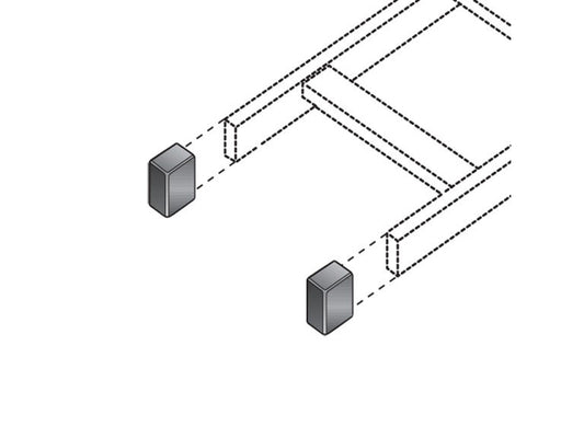 Black Box Corp Rack End Cap Kit Ladder Rack End  Rm661