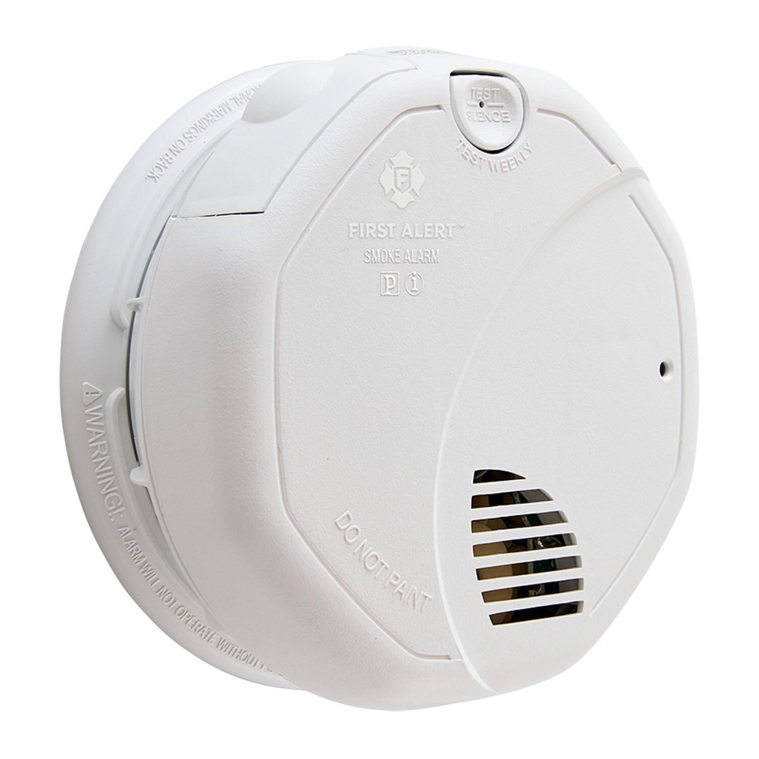 First Alert 3120BA 120V Wired Dual Tech Photo Ion Smoke Alarm, Battery Backup (1044566)