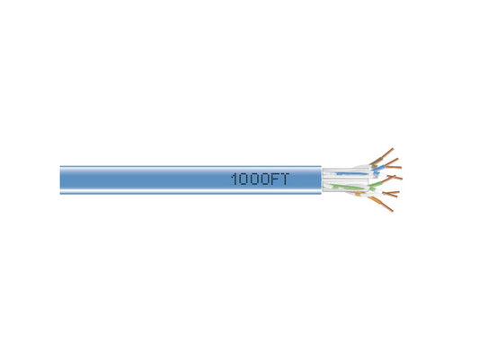 Cable de PVC Black Box Corp 50 Cat6 a granel de 304 m (1000 pies) Eyn870A-Pb-1000