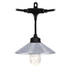 Enbrighten Cafe Light Shade, Stainless Steel Hood, 6 Pack (35917)