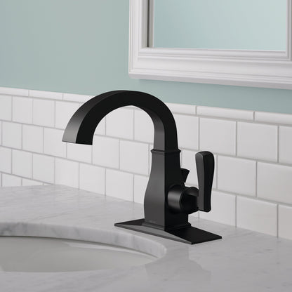 Delta Lakewood Single Handle Bathroom Faucet (15718LF-BL)