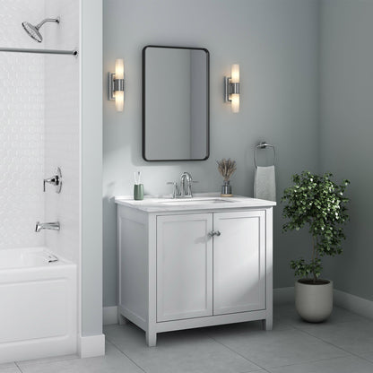 Grifo de baño American Standard Braymer de 4 pulgadas con montaje central (7427201.002)