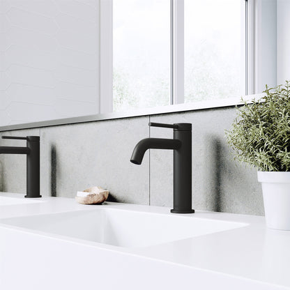 VIGO Madison Single Handle Bathroom Faucet (VG01044MB)
