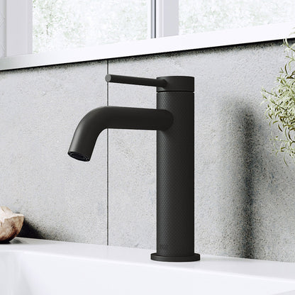 VIGO Madison Single Handle Bathroom Faucet (VG01044MB)