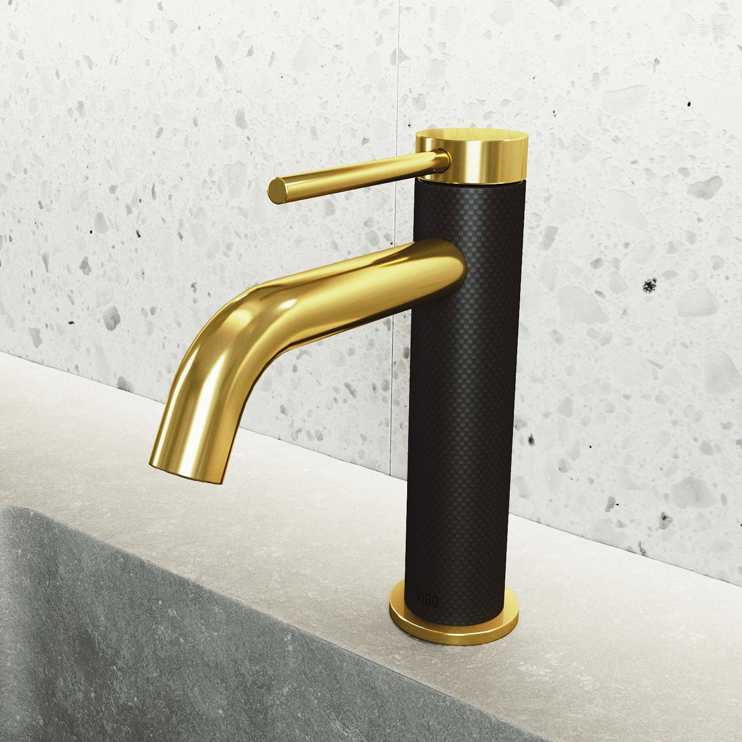 Robinet de salle de bain VIGO Madison à poignée unique (VG01044MGMB)