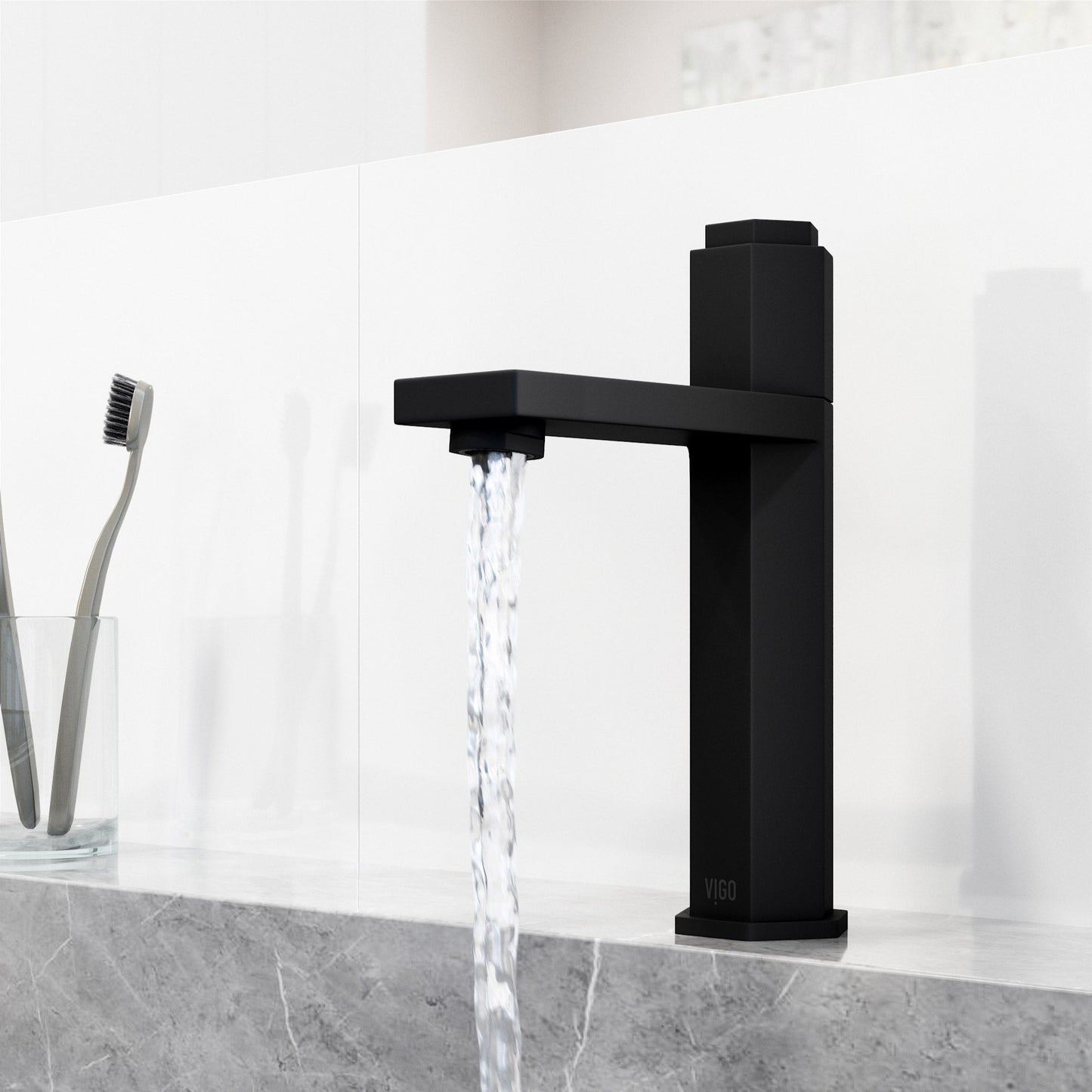 VIGO Nova Single Handle Bathroom Faucet (VG01053MB)