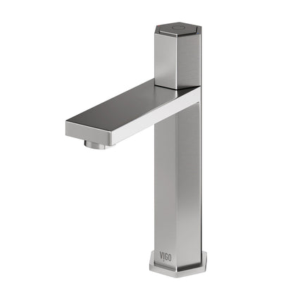 Robinet de salle de bain à poignée unique VIGO Nova (VG01053BN)