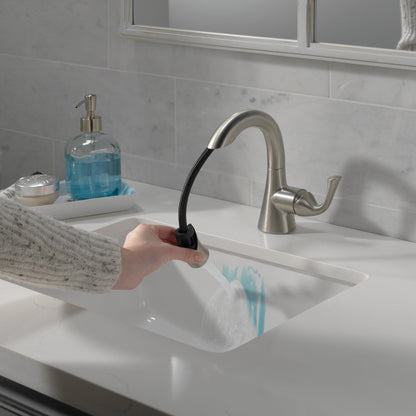 Delta Lampard Single Handle Pull-Down Bathroom Faucet (15764LF-SPPD)