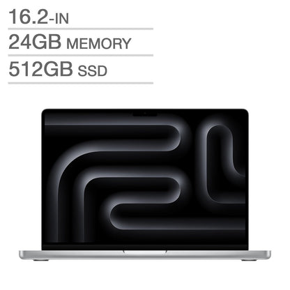 Apple MacBook Pro 16.2 in., Apple M4 Pro Chip - 24 GB RAM, 512 GB SSD -Silver-English (MX2T3LL/A)