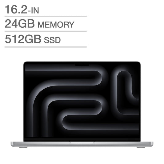 Apple MacBook Pro 16.2 in., Apple M4 Pro Chip - 24 GB RAM, 512 GB SSD -Silver-English (MX2T3LL/A)