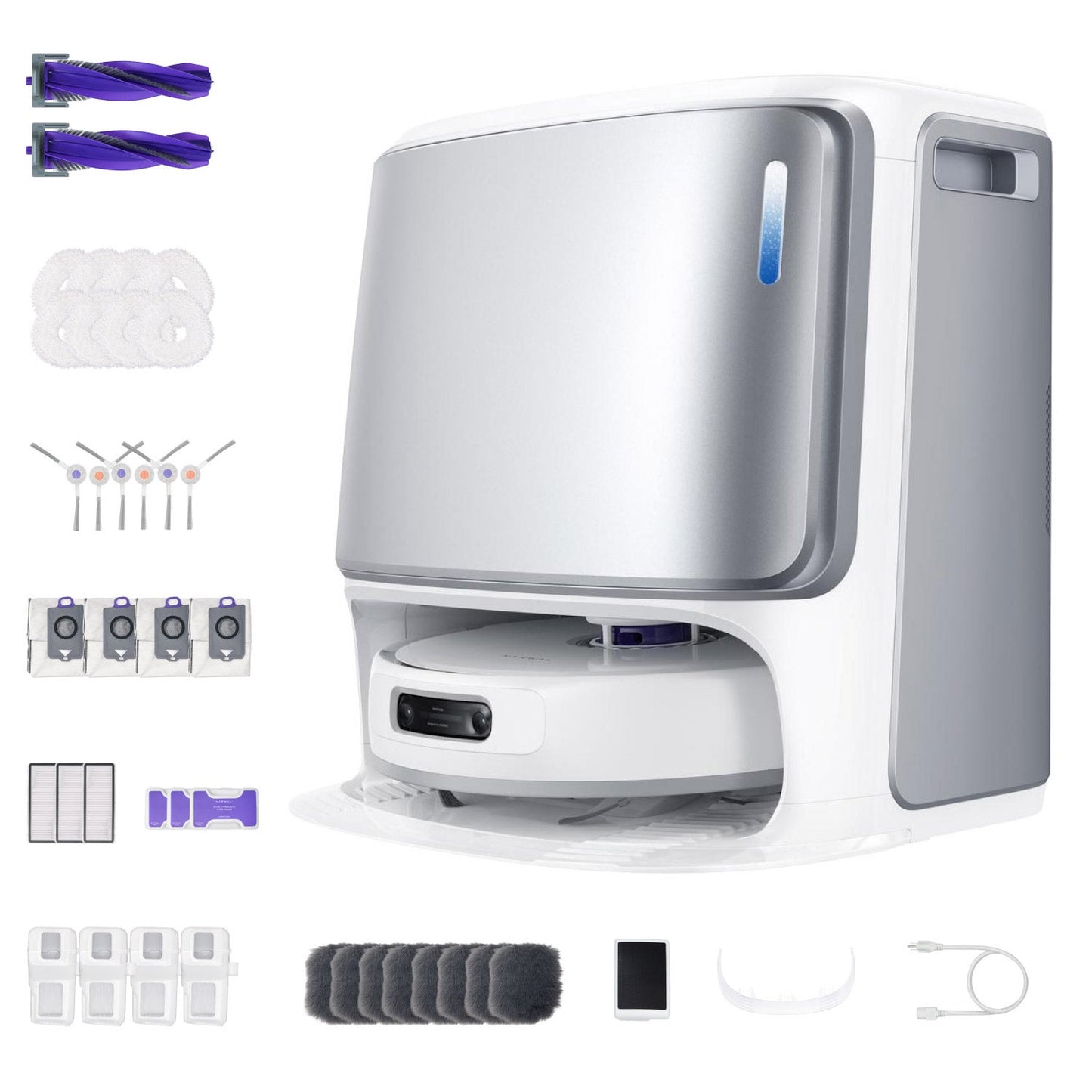 Ensemble aspirateur robot et serpillière Narwal FREO Z Ultra avec pack d'accessoires, argent (NRW99FZUCB)