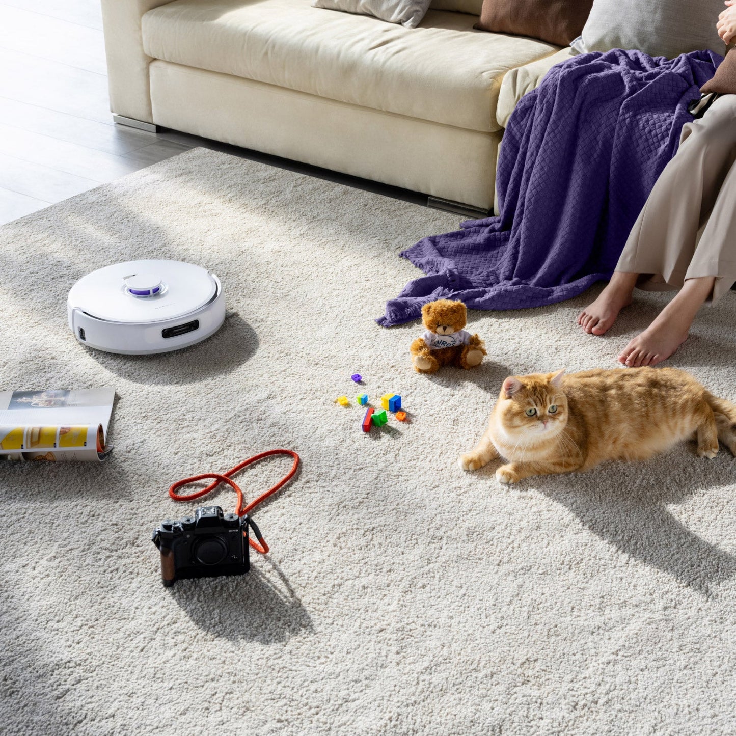 Narwal FREO Z Ultra Robot Vacuum and Mop With Accessory Pack Bundle, Silver
