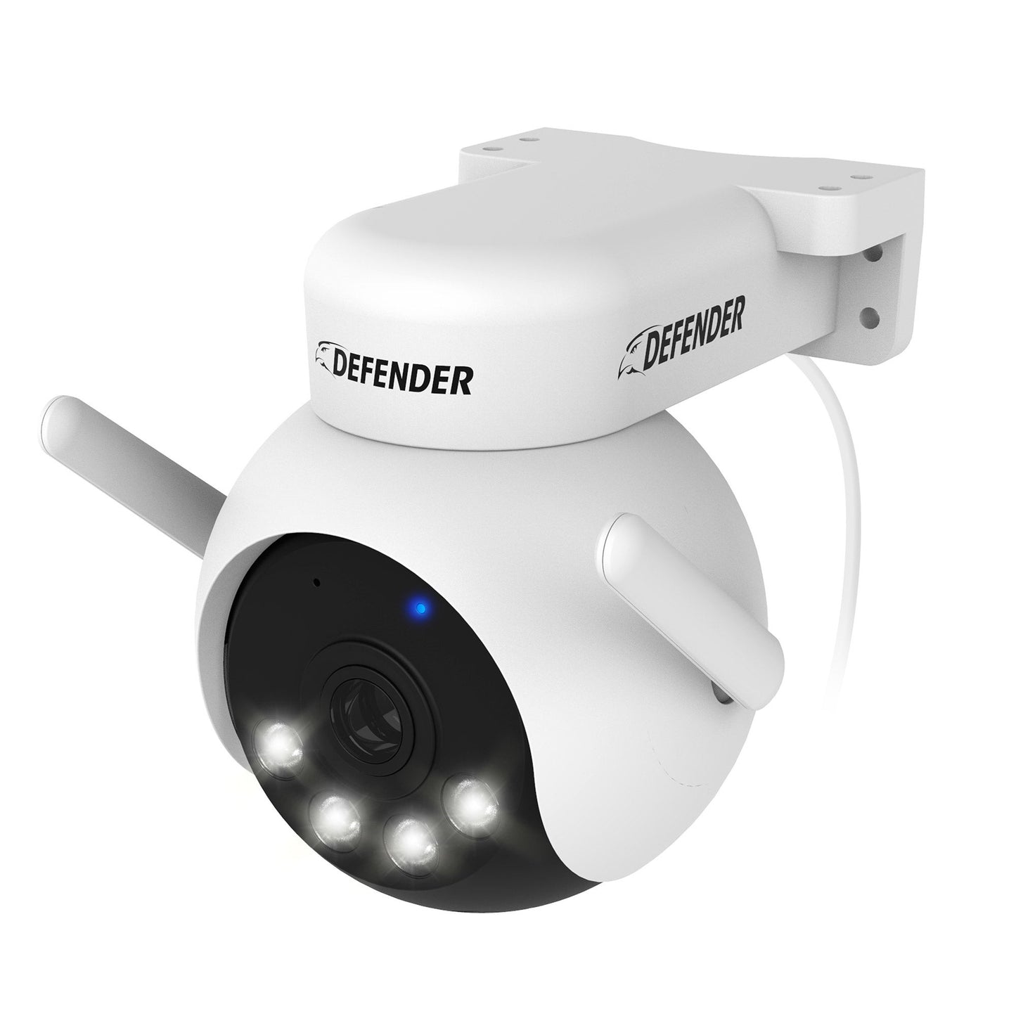 Defender AI POWERED 4K Everwatch PTZ 360 Degree Wi-Fi Outdoor Plug-in Power Security Camera, 2-pack (IP4KACB2PTZ)