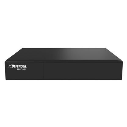 Système de sécurité NVR filaire 8 canaux POE Defender AI POWERED Sentinel 4K Ultra HD avec 4 caméras métalliques et disque dur 1 To (NS8B4A-1T)