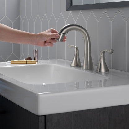 Delta Lampard Two Handle Pull-Down Bathroom Faucet (35764LF-SPPD)