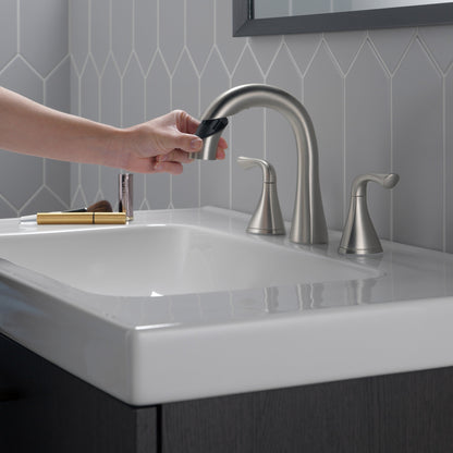 Delta Lampard Two Handle Pull-Down Bathroom Faucet (35764LF-SPPD)