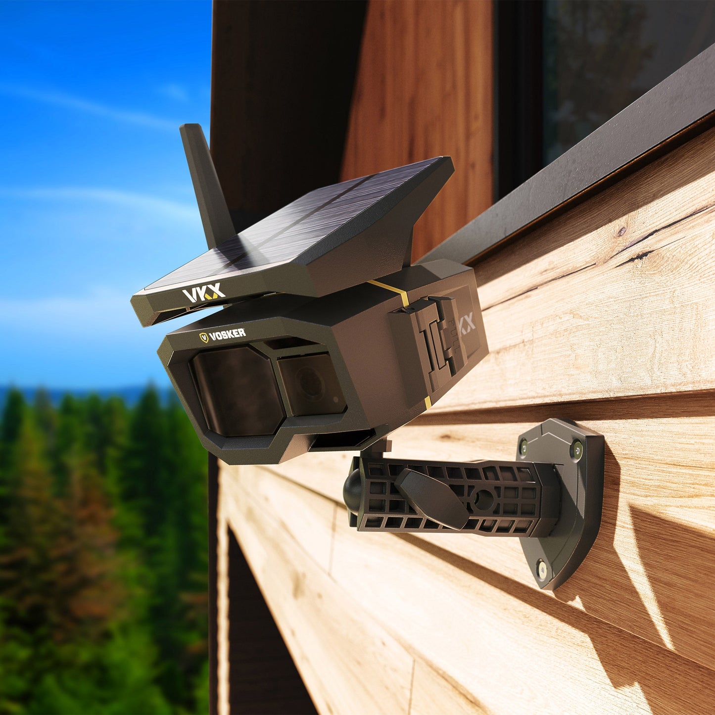 VOSKER VKX Outdoor 1080p Solar Powered Cellular Connectivity Security Camera (1410)