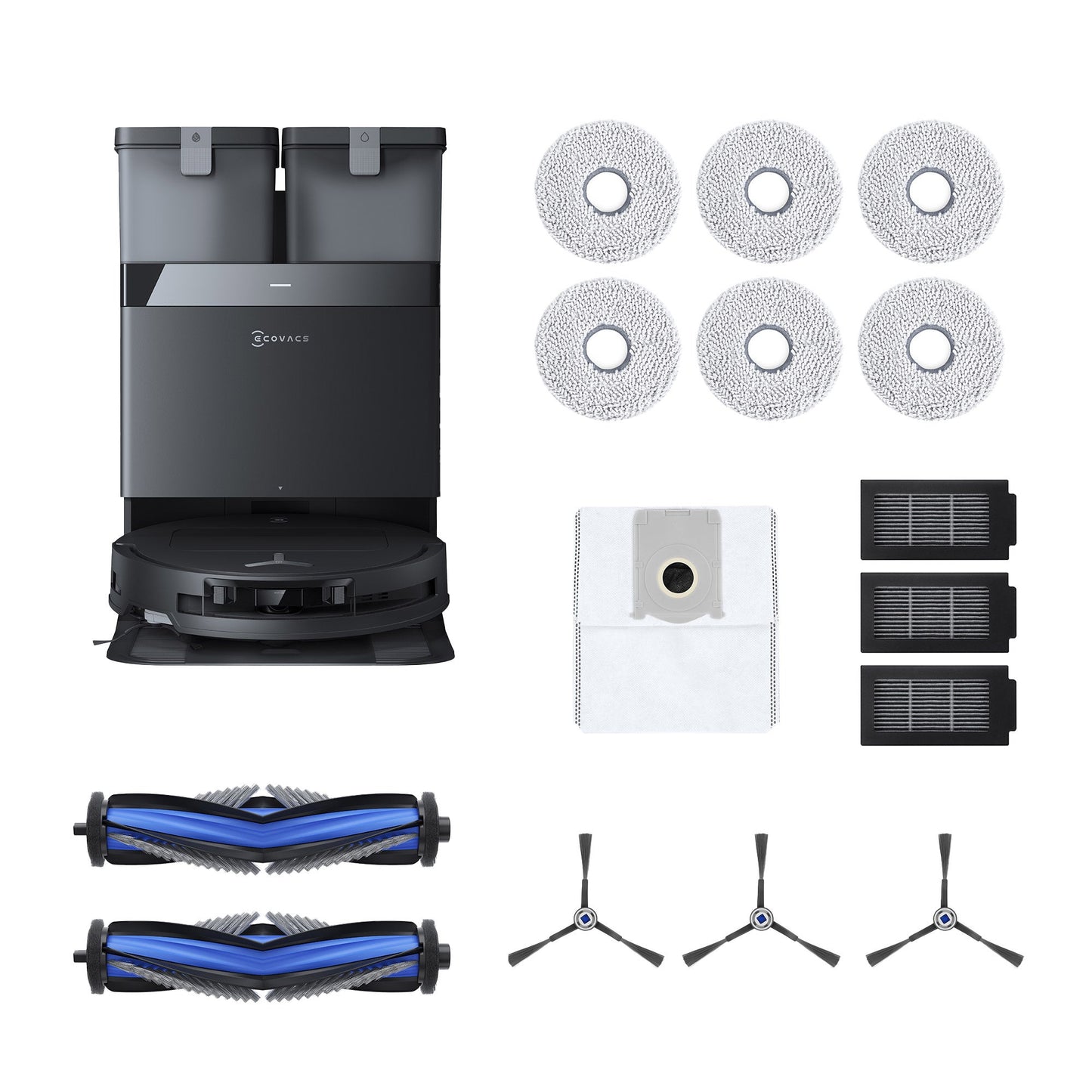 Ecovacs T50 OMNI CARE Robot Vacuum and Mop with Auto-Cleaning Station Bundle with Added Member Value (OZT50MKC)
