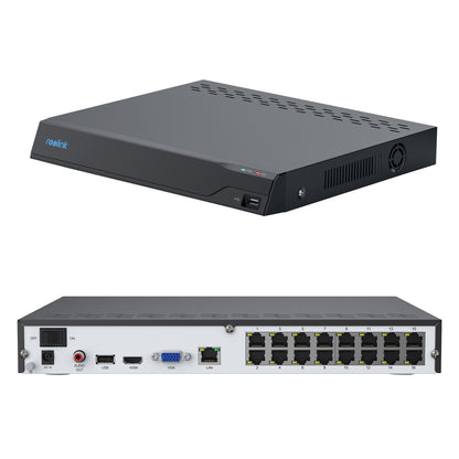 Reolink Advantage Series 4K 16-Channel 4TB NVR Security System with 4 Bullet PoE Cameras (NVS16-8MB4)