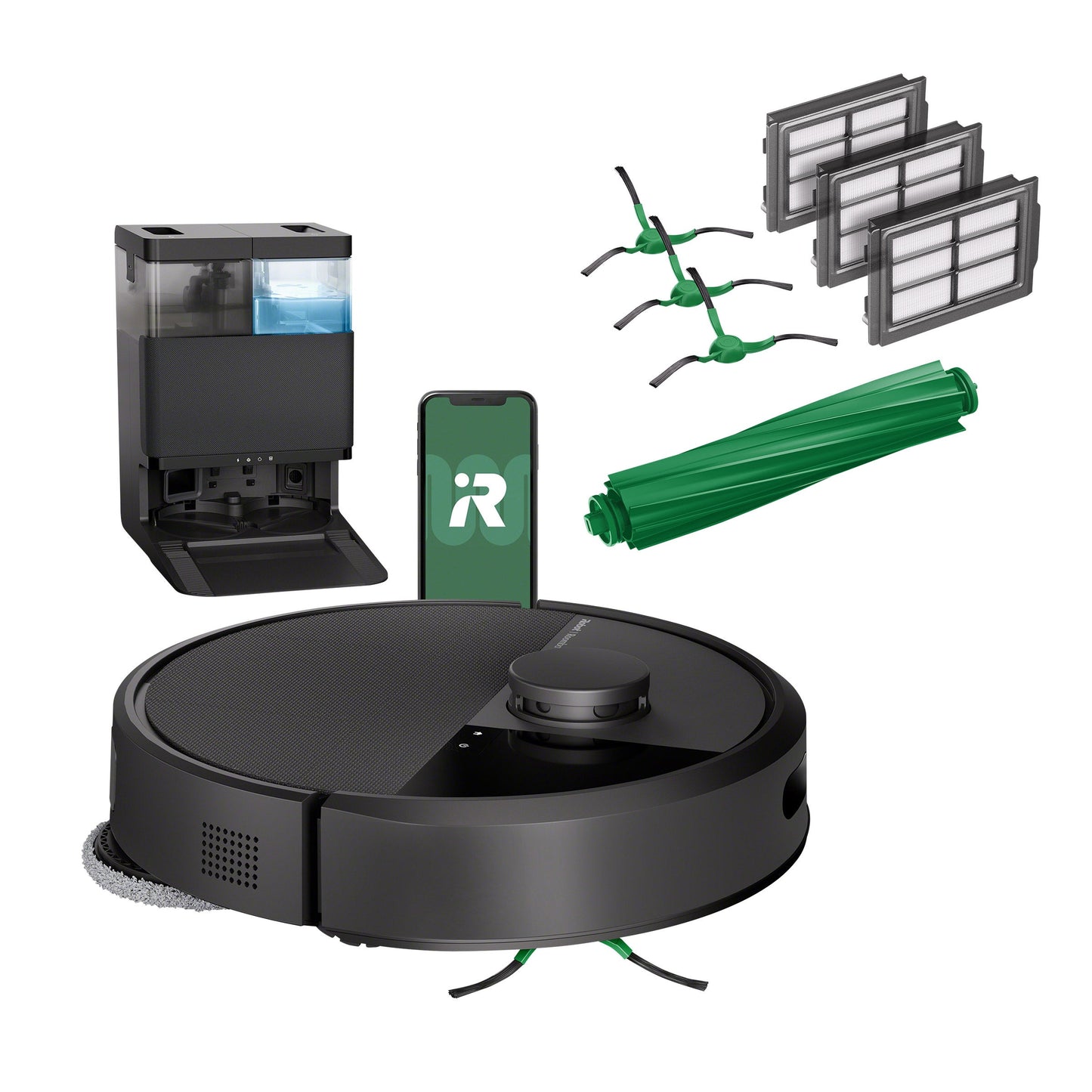 iRobot Roomba Plus 405 Combo Robot and AutoWash Dock Plus Replenishment Kit (G185020BUNDLE)