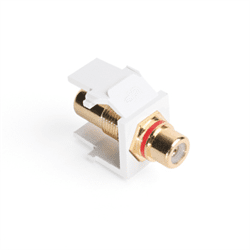 Leviton Quickport RCA Female To Female White With Red Stripe (40830-BWR)