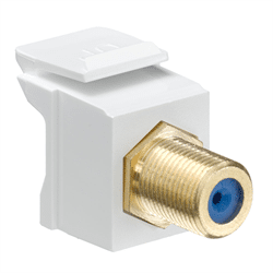 Leviton Quickport Gold Plated F Connector (40831-FWG)