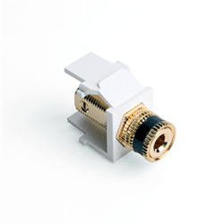 Leviton Quickport Binding Post White with Black Stripe (40833-BWE)