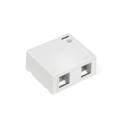 Leviton QuickPort Surface Mount Housing 2 Port White (41089-2WP)