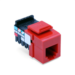 Leviton Quickport Voice 6P6C Red (41106-RC6)